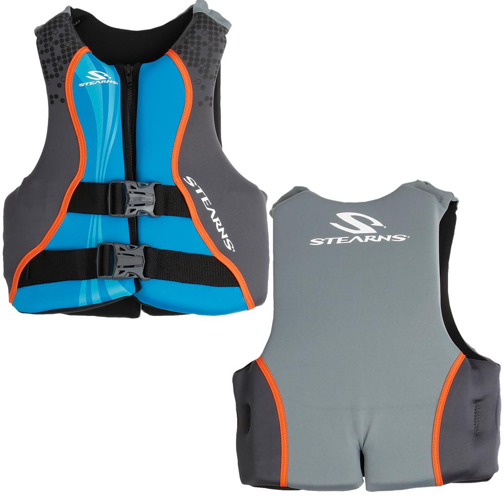 Stearns Youth Hydroprene Vest Life Jacket - 50-90lbs - Blue