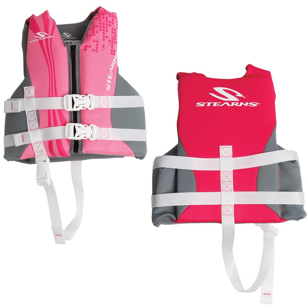 Stearns Child Hydroprene Vest Life Jacket - 30-50lbs - Pink