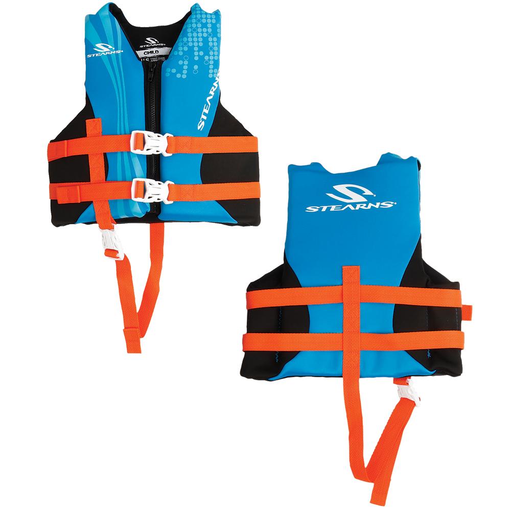 Stearns Child Hydroprene Vest Life Jacket - 30-50lbs - Blue