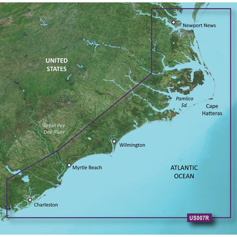 Garmin BlueChart® g2 Vision® HD - VUS007R - Norfolk - Charleston - microSD-SD