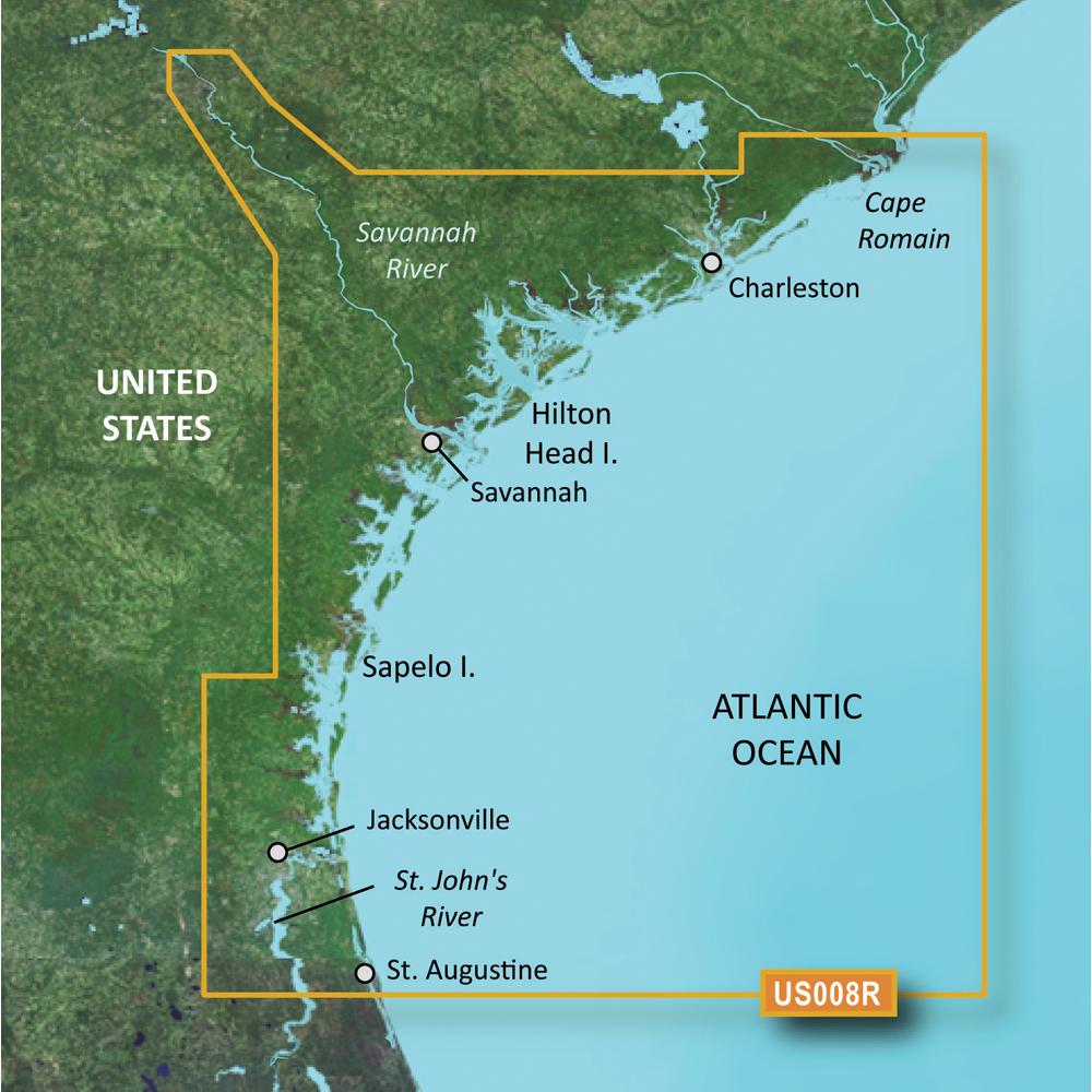 Garmin BlueChart® g2 Vision® HD - VUS008R - Charleston to Jacksonville - microSD™-SD™