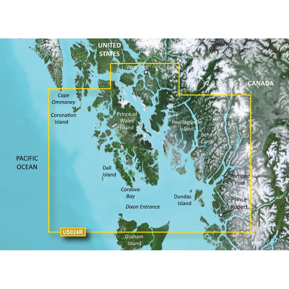 Garmin BlueChart® g2 Vision® HD - VUS024R - Wrangell - Dixon Entrance - microSD-SD