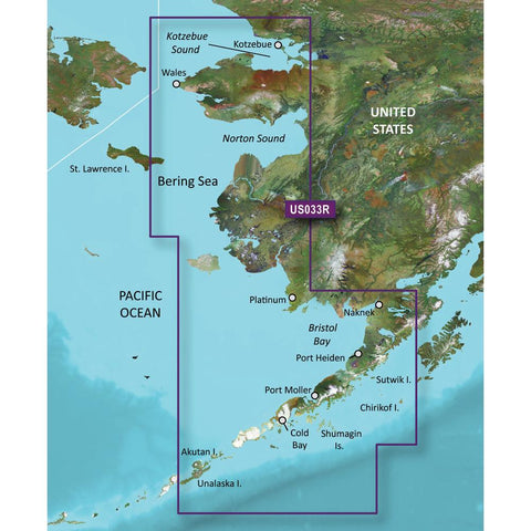 Garmin BlueChart® g2 Vision® HD - VUS033R - Bristol Bay - Kotzebue Snd. - microSD™-SD™