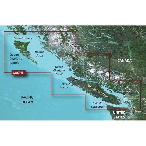 Garmin BlueChart® g2 Vision® HD - VCA501L - Vancouver Island - Dixon Entrance - microSD-SD