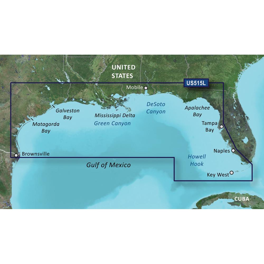 Garmin BlueChart® g2 Vision® HD - VUS515L - Brownsville - Key Largo - microSD-SD