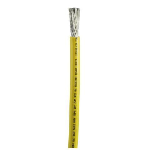 Ancor Yellow 2 AWG Battery Cable - 25'