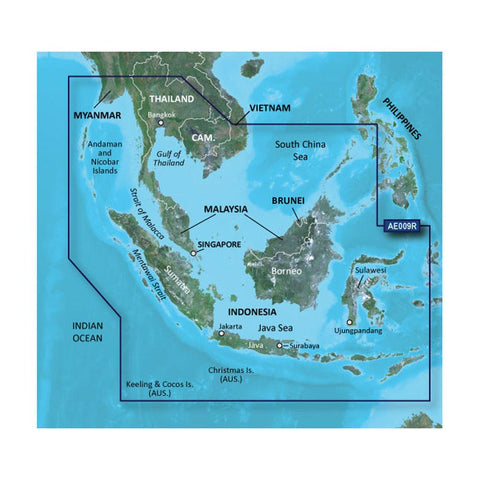 Garmin BlueChart® g2 HD - HXAE009R - Singapore - Malaysia - Indonesia - microSD™ - SD™