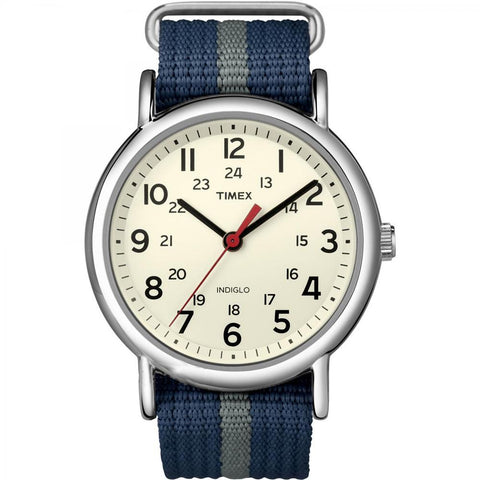 Timex Weekender Slip-Thru Watch - Navy-Gray