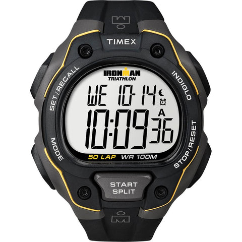 Timex Ironman 50 Lap Watch - Black-Yellow