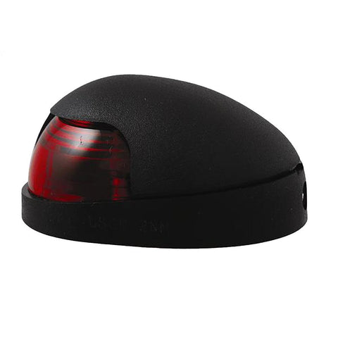 Attwood Quasar 2-Mile Deck Mount, Red Sidelight - 12V - Black Housing