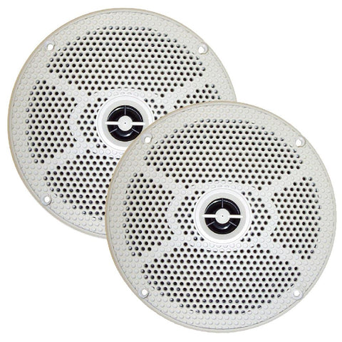 SeaWorthy SEA5632W 6.5" Round 2-Way Speakers - 100W - White *Bulk Package*