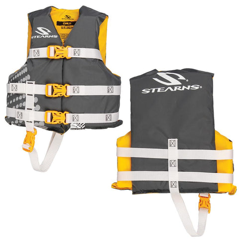 Stearns Child Classic Nylon Vest Life Jacket - 30-50lbs - Gold Rush