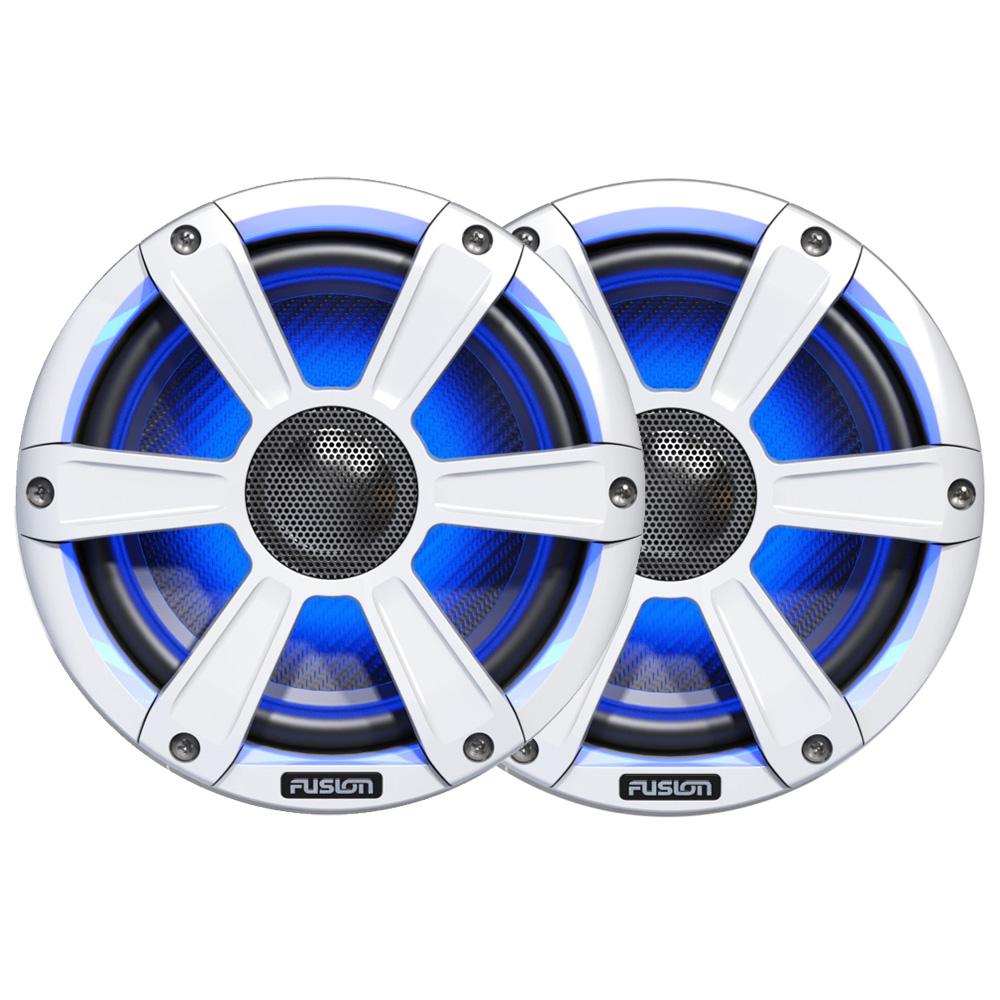 FUSION FL77SPW Signature Series Speakers - 7.7", 280W Coaxial Sport - White w-LED Illumination