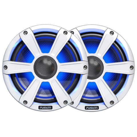 FUSION FL77SPW Signature Series Speakers - 7.7", 280W Coaxial Sport - White w-LED Illumination