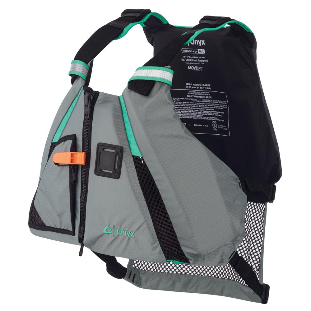 Onyx MoveVent Dynamic Paddle Sports Life Vest - M-L - Aqua