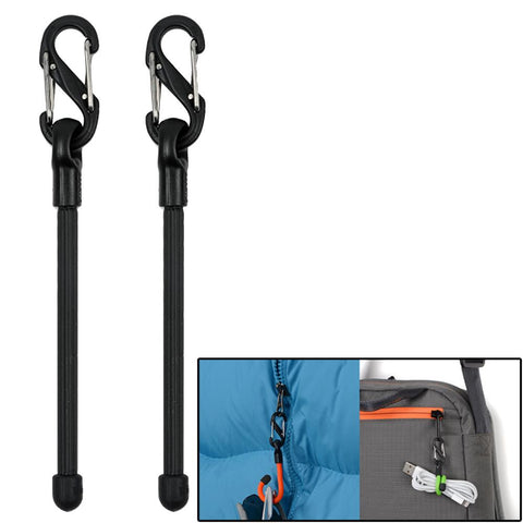 Nite Ize Gear Tie 3" Clippable Twist Tie - Black 2 Pack