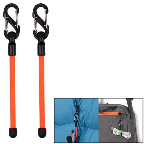 Nite Ize Gear Tie 3" Clippable Twist Tie - Bright Orange 2 Pack