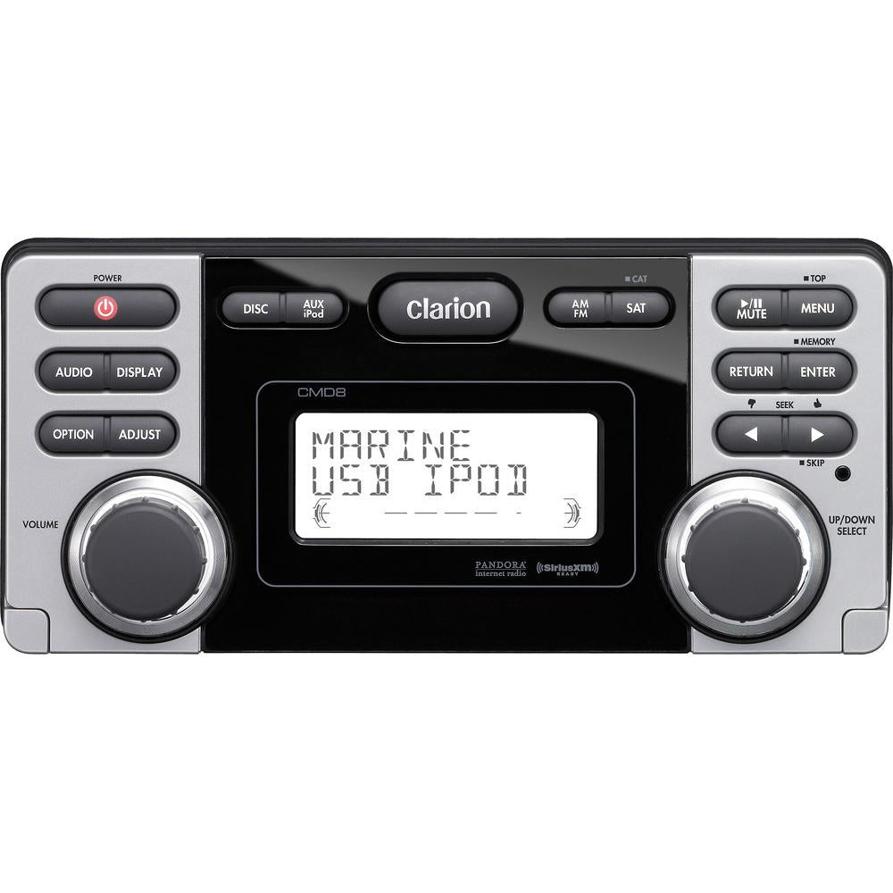 Clarion CMD8 Watertight CD, USB, MP3, WMA, Pandora, SiriusXM, Rear USB